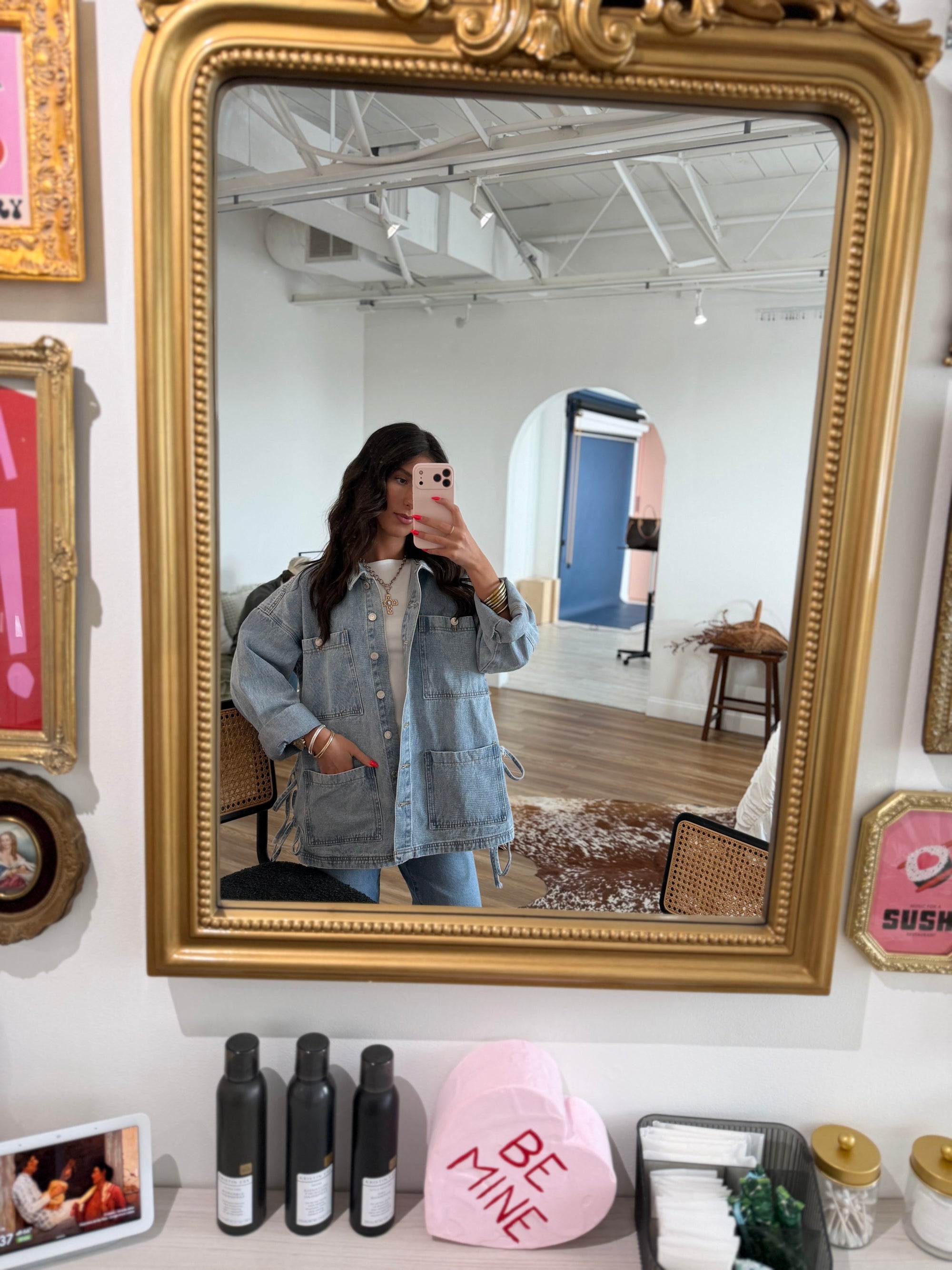 Dakota Side-Tie Denim Jacket