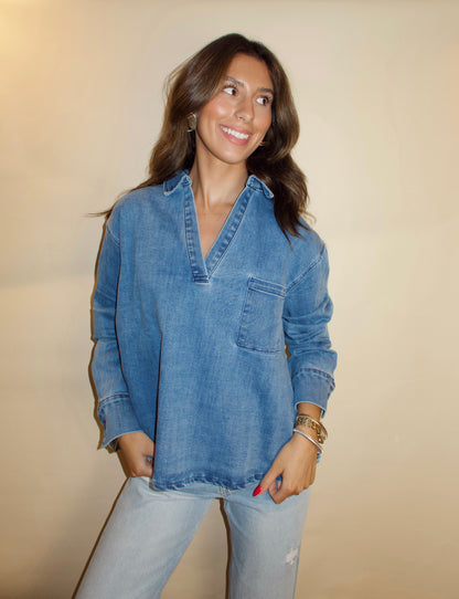 Oakley Denim Top