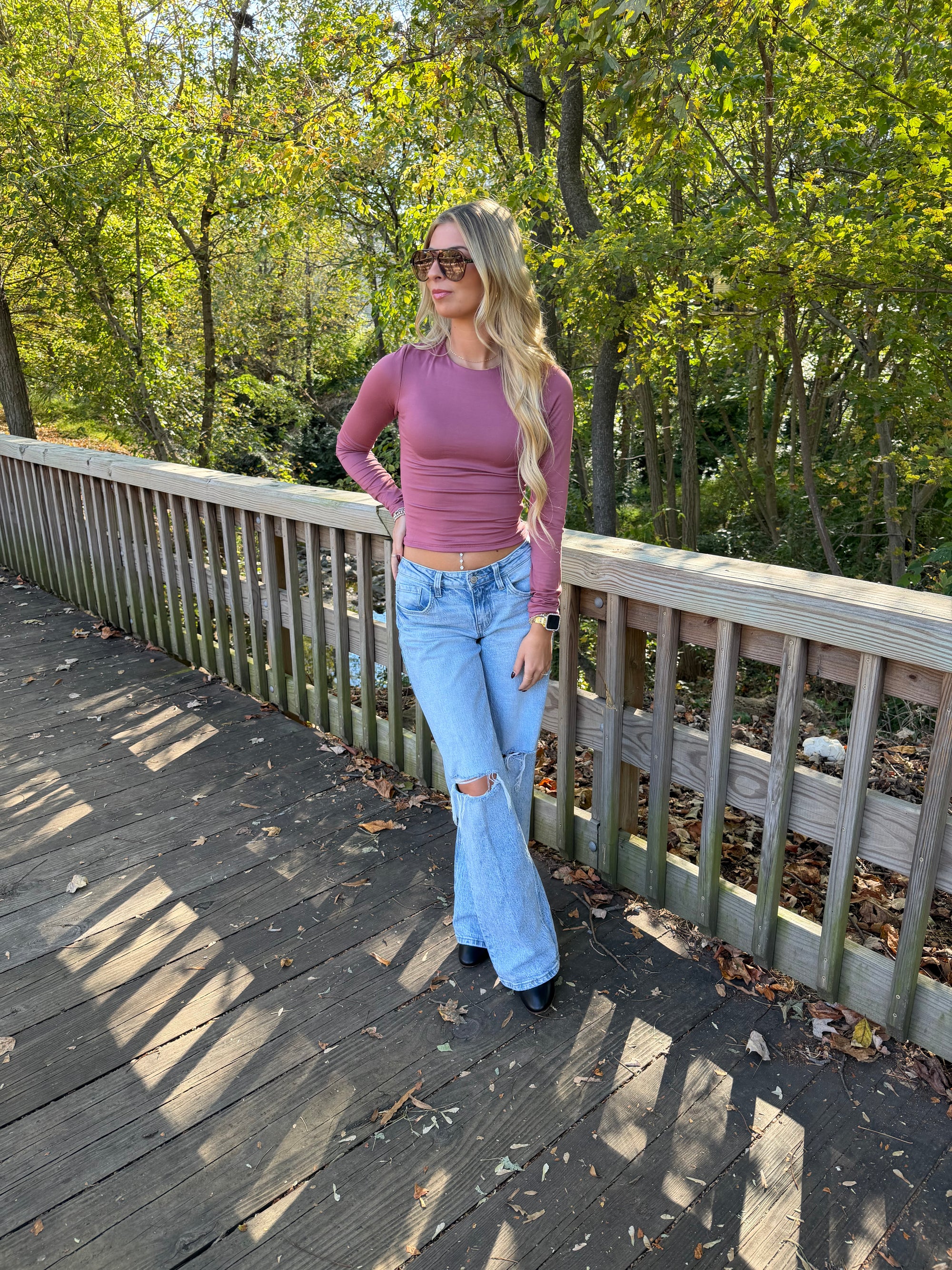 The Ember Brushed Knit Top