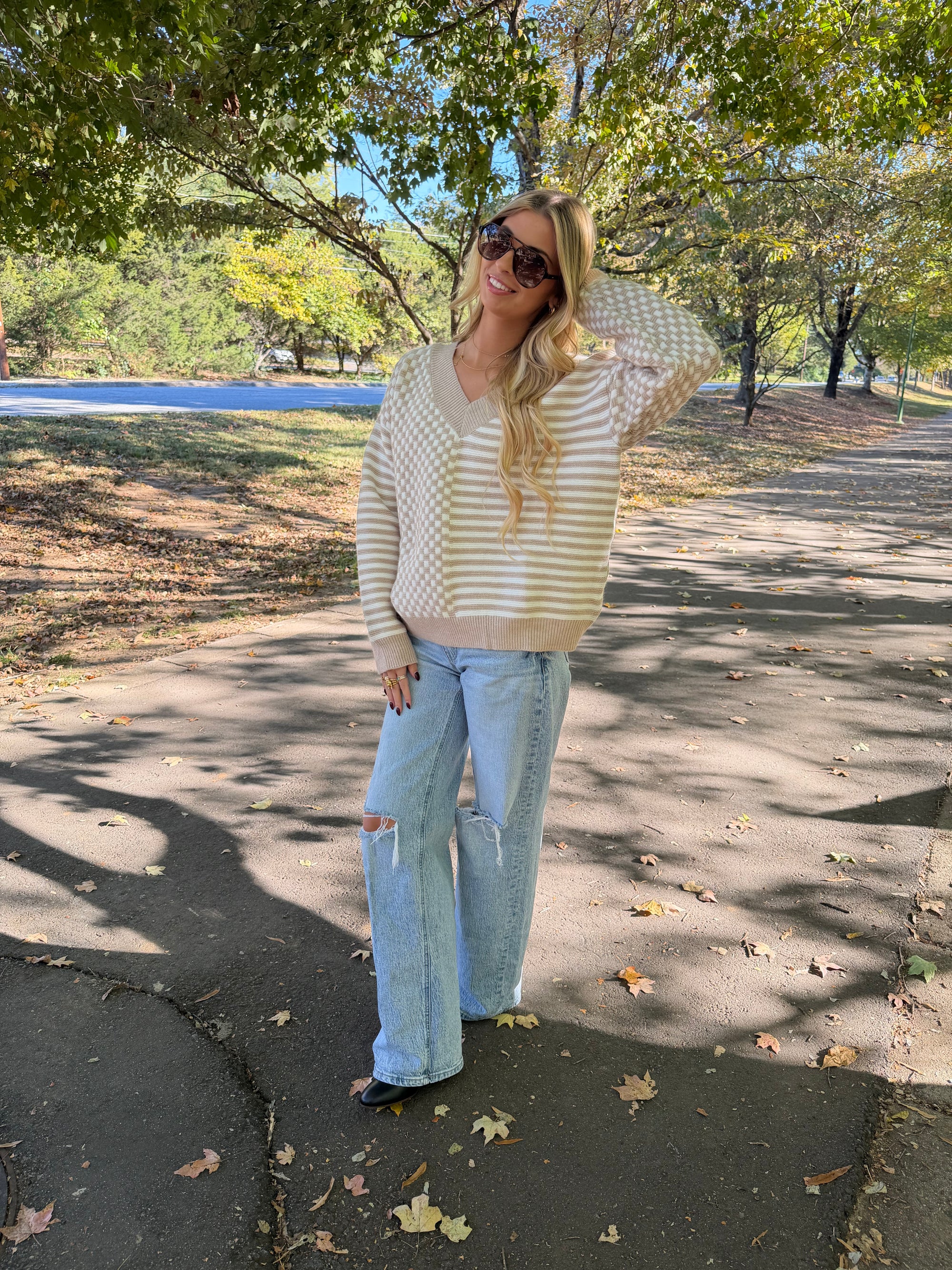 Cozy Grid Knit