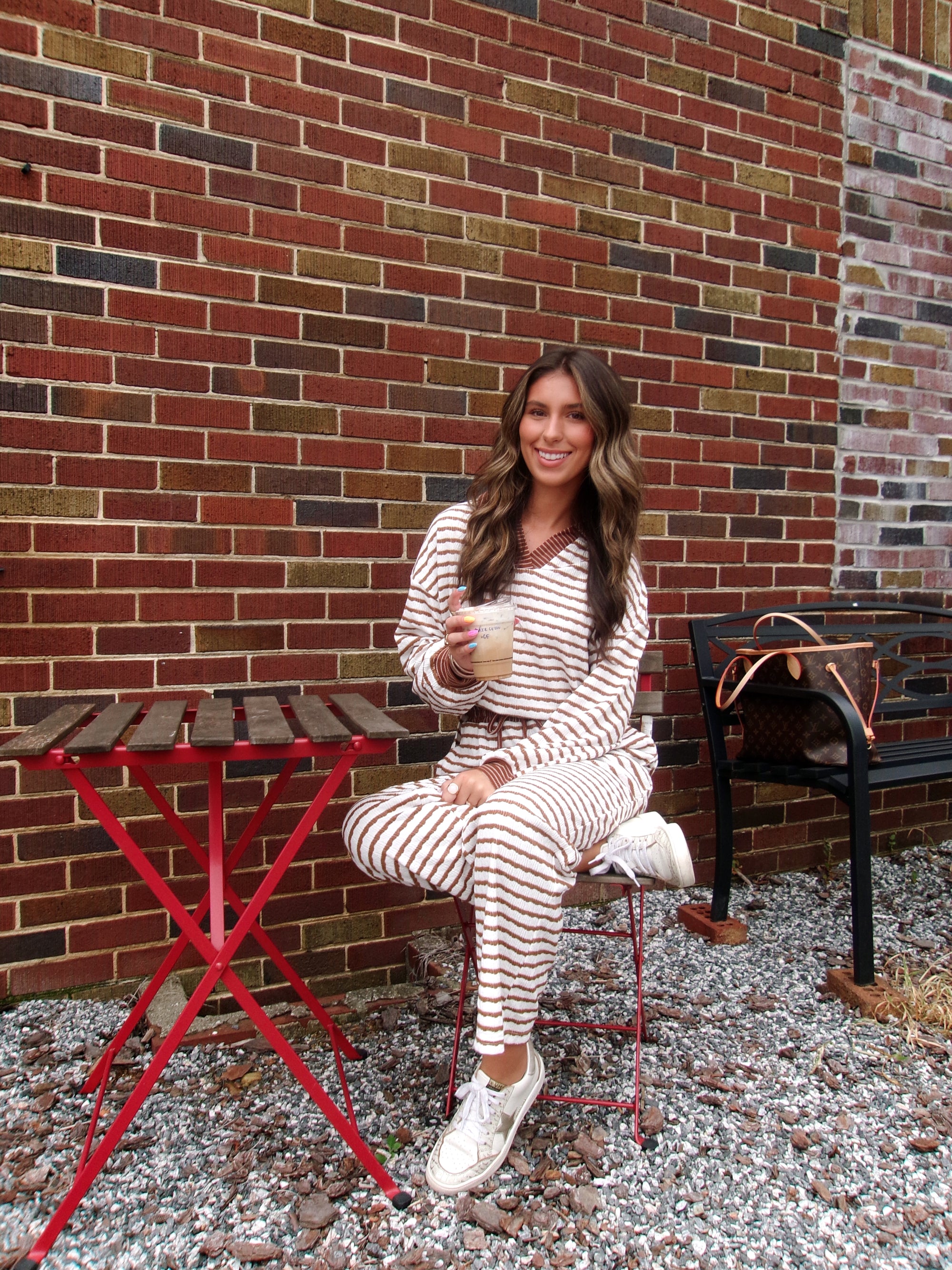 Everyday Stripe Collared Set