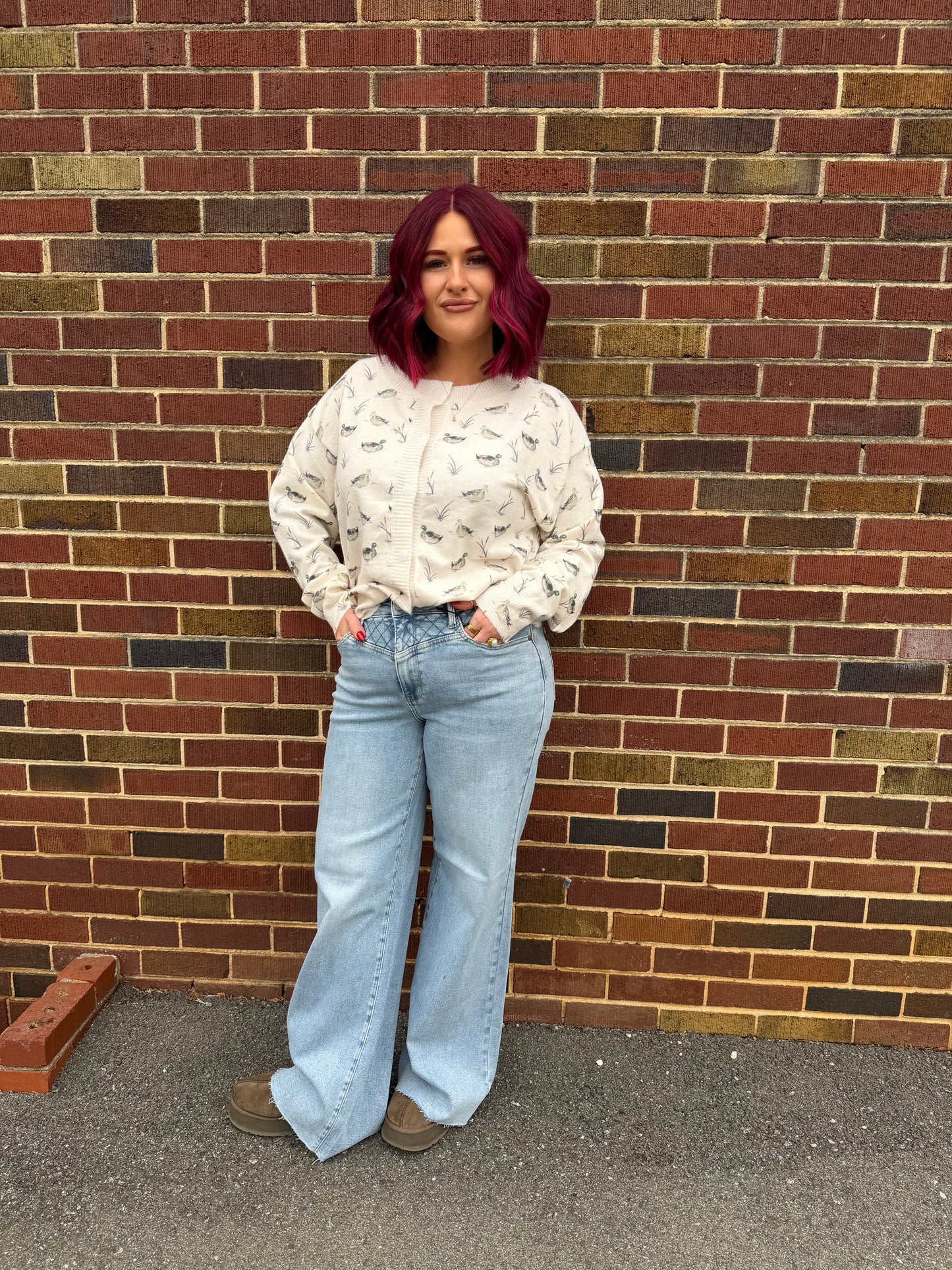 Timeless Trails Wide-Leg Jeans