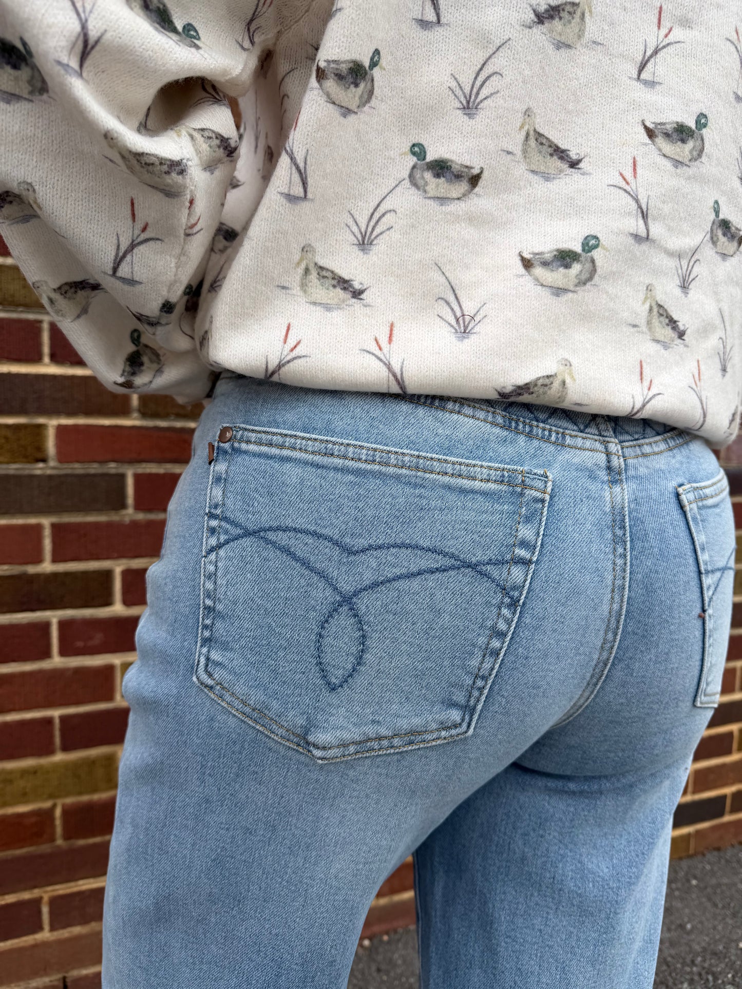 Timeless Trails Wide-Leg Jeans