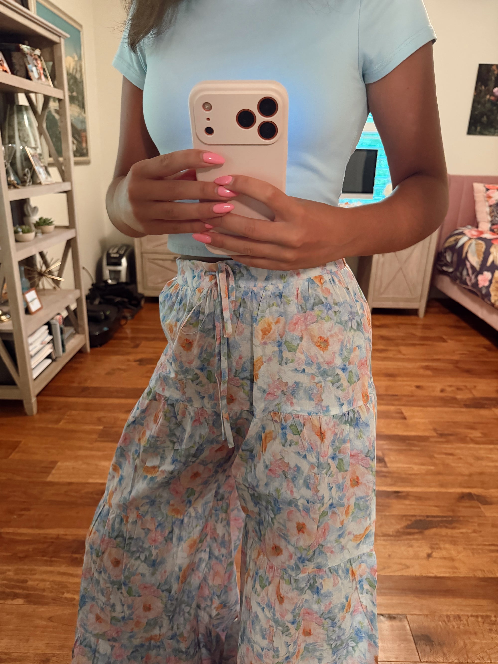 Bloom Haven Flare Pants