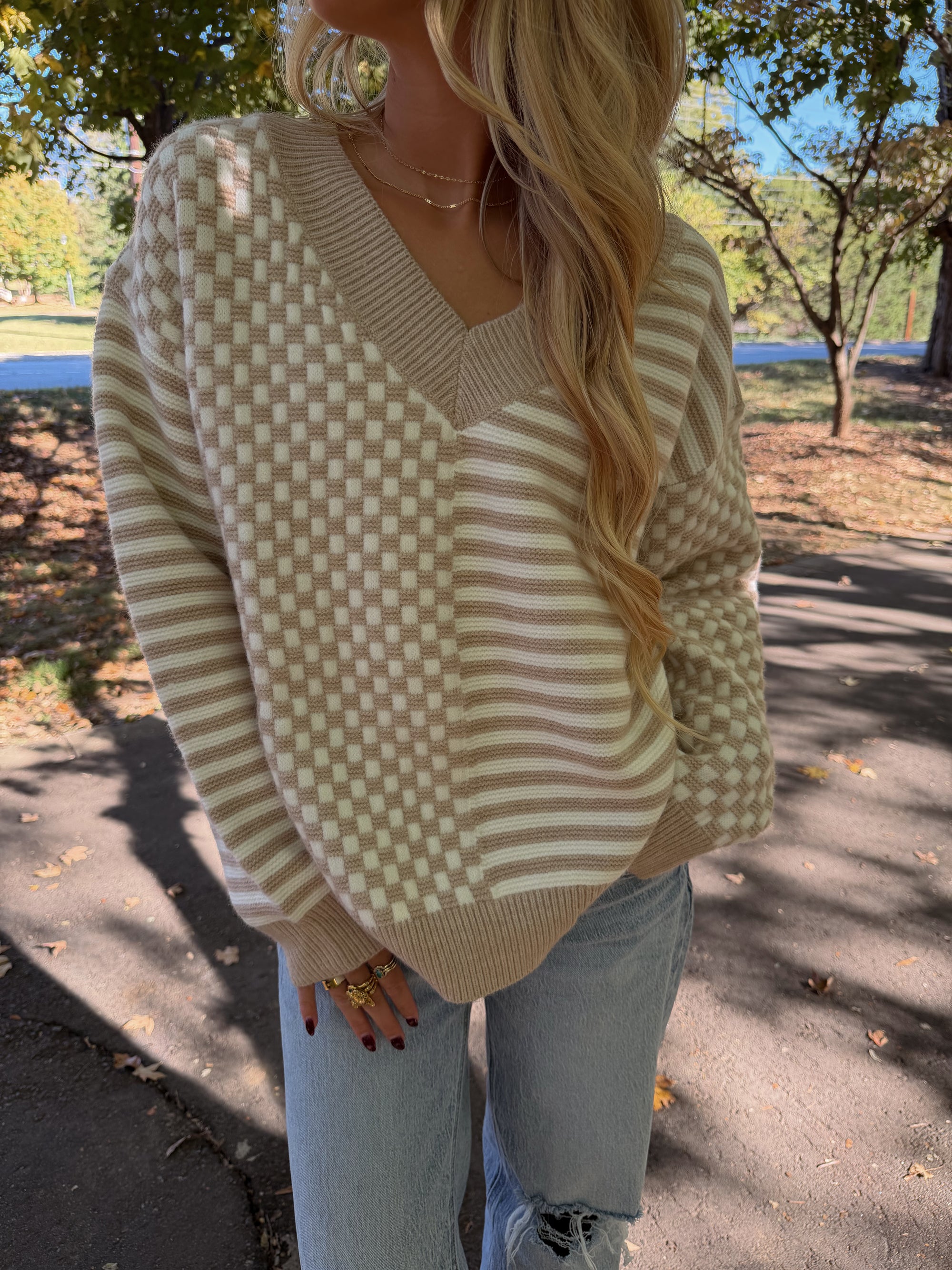 Cozy Grid Knit