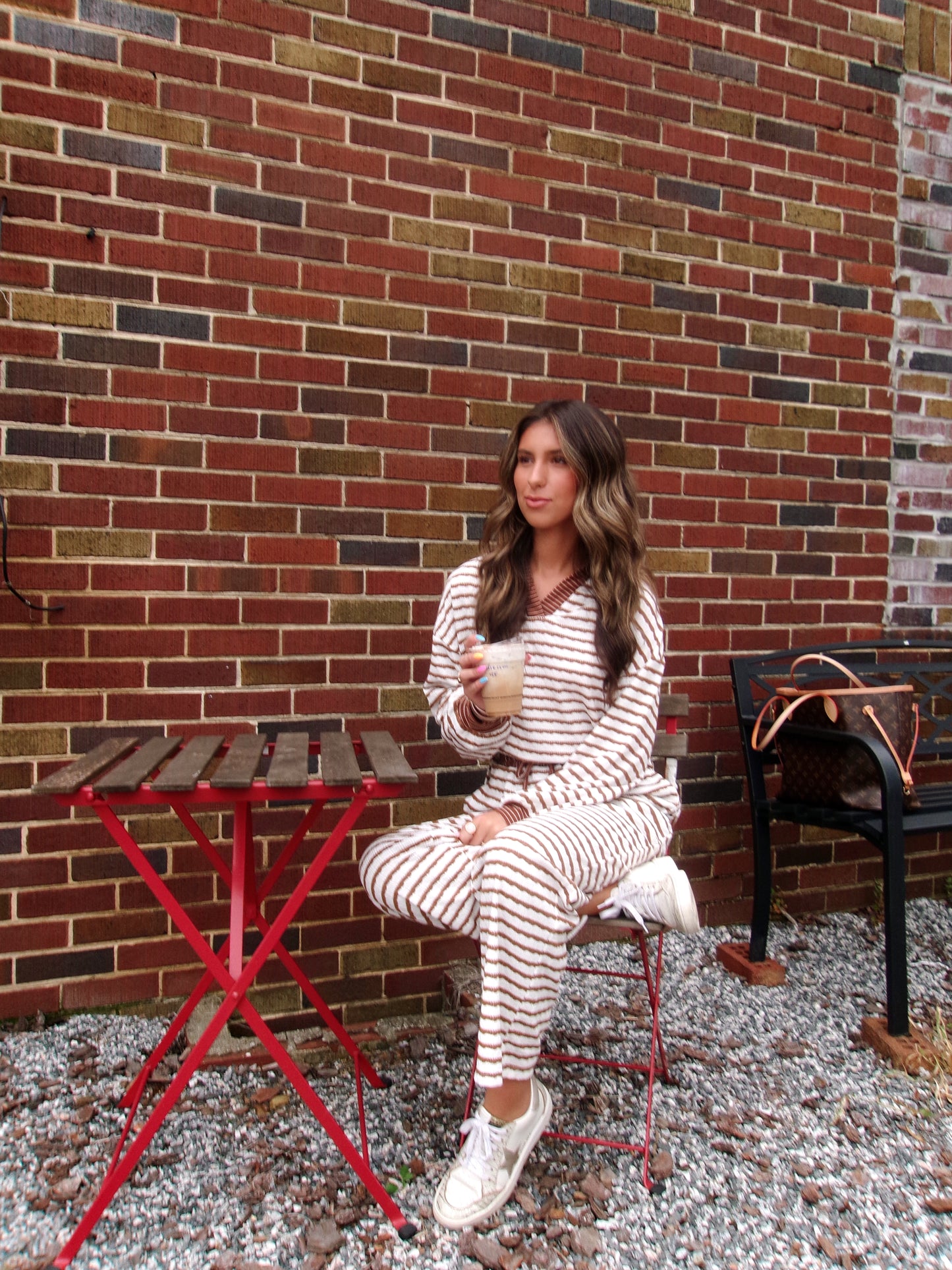 Everyday Stripe Collared Set