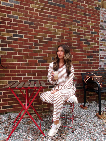 Everyday Stripe Collared Set
