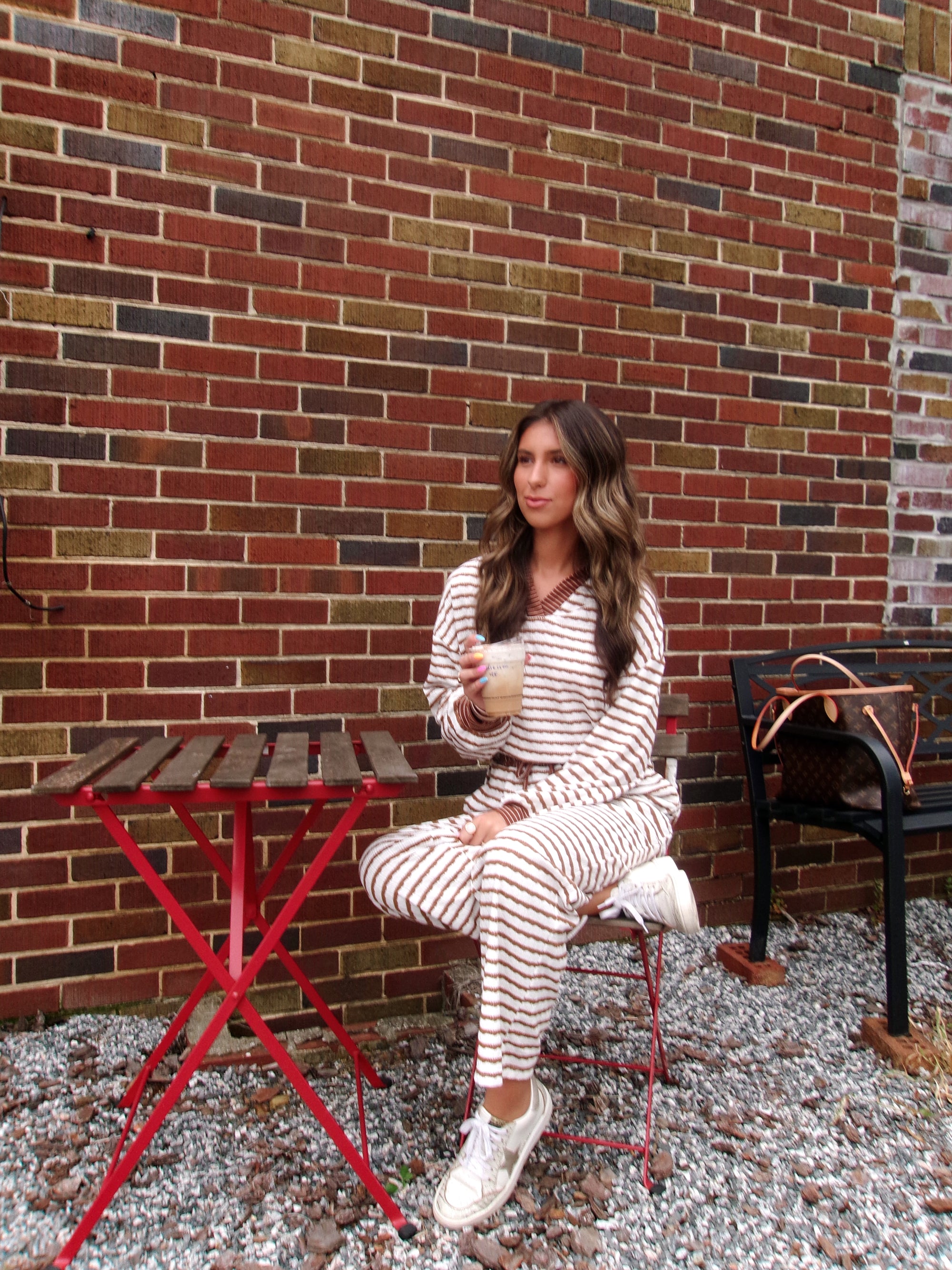 Everyday Stripe Collared Set
