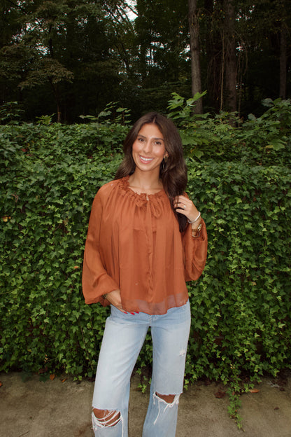 Meadow Tie-Neck Blouse