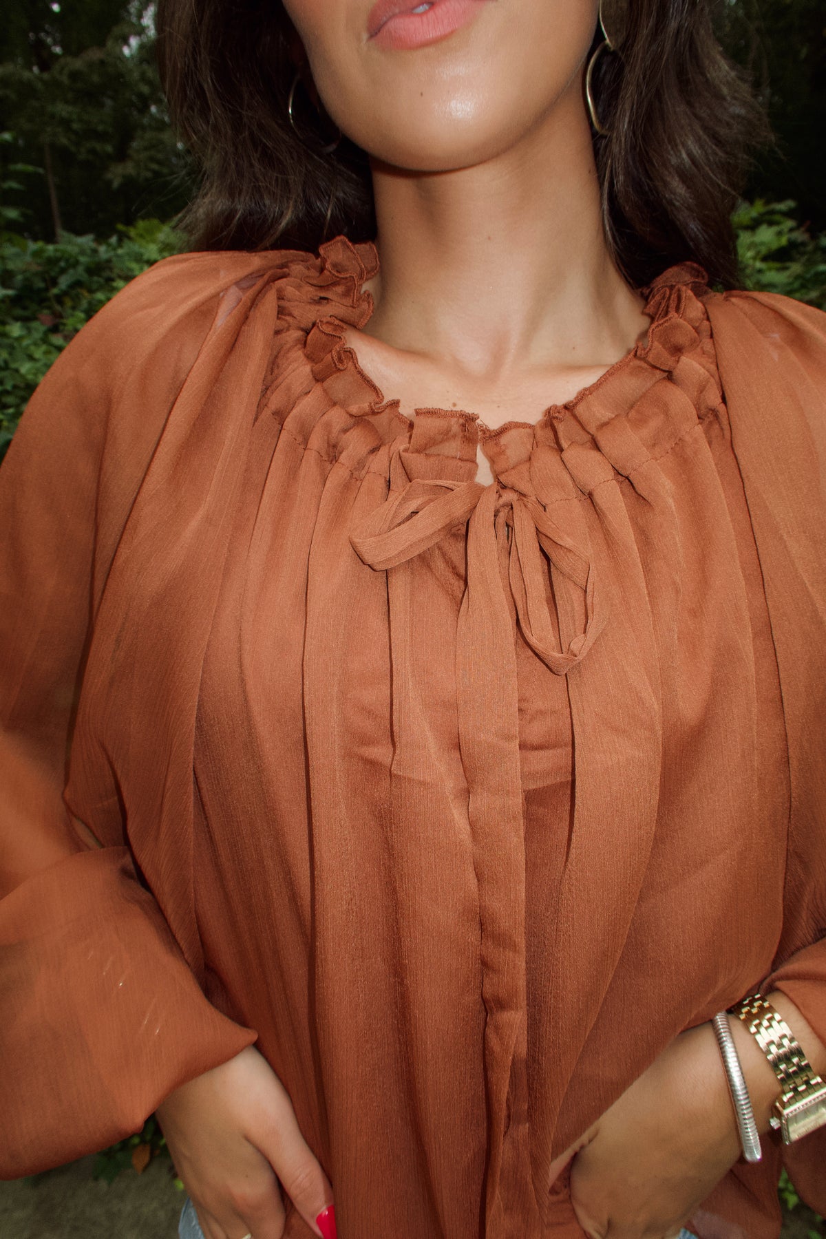 Meadow Tie-Neck Blouse