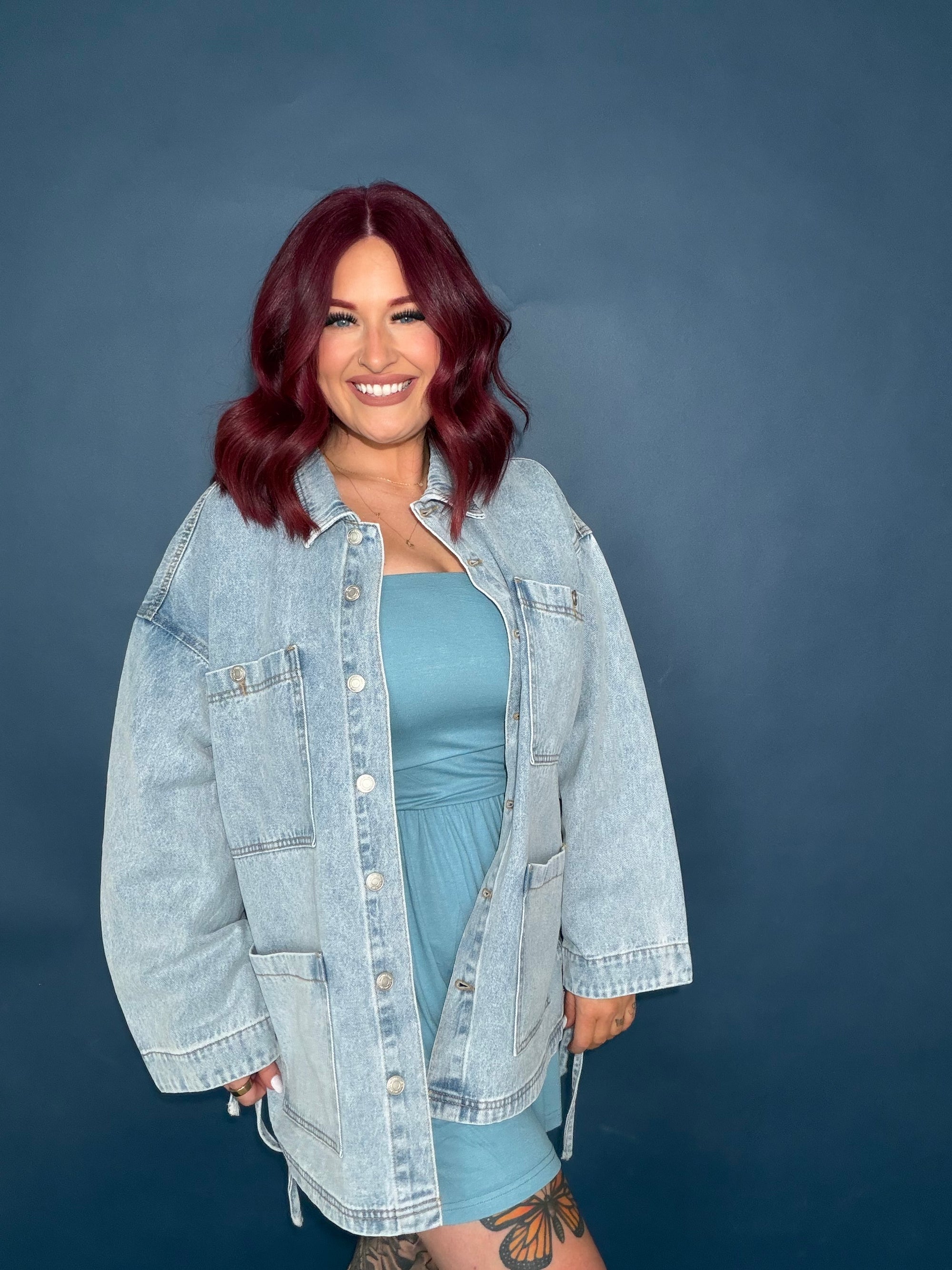 Dakota Side-Tie Denim Jacket