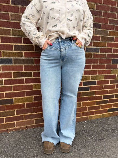 Timeless Trails Wide-Leg Jeans