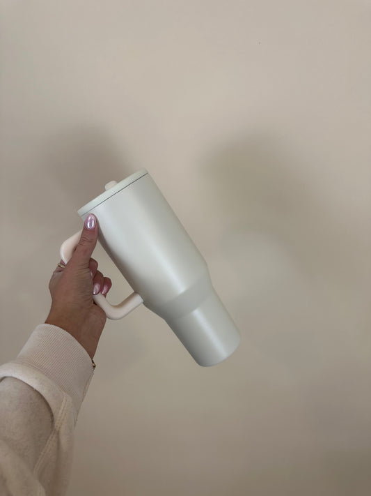 Cream 40 oz Tumbler