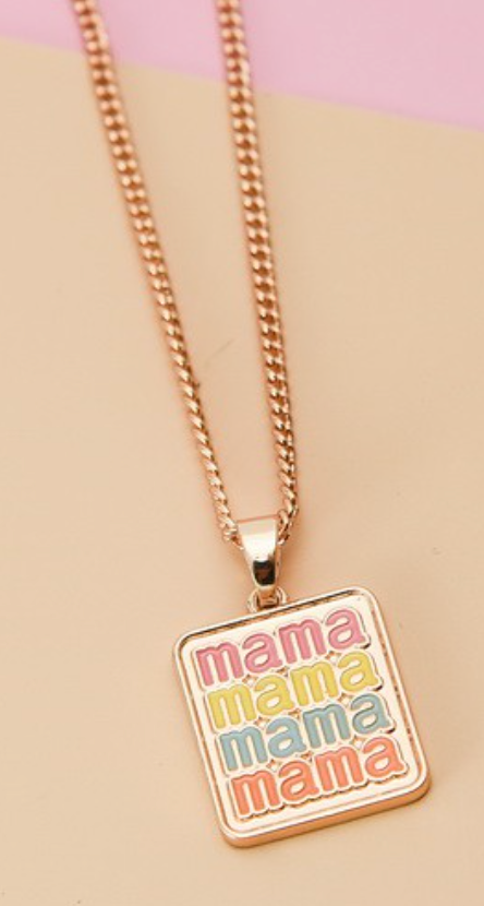 Mama Pendant Necklace