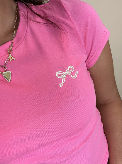 Caroline Embroidered Tee