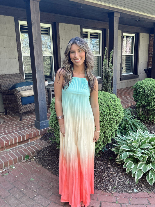 Mira Pleated Maxi