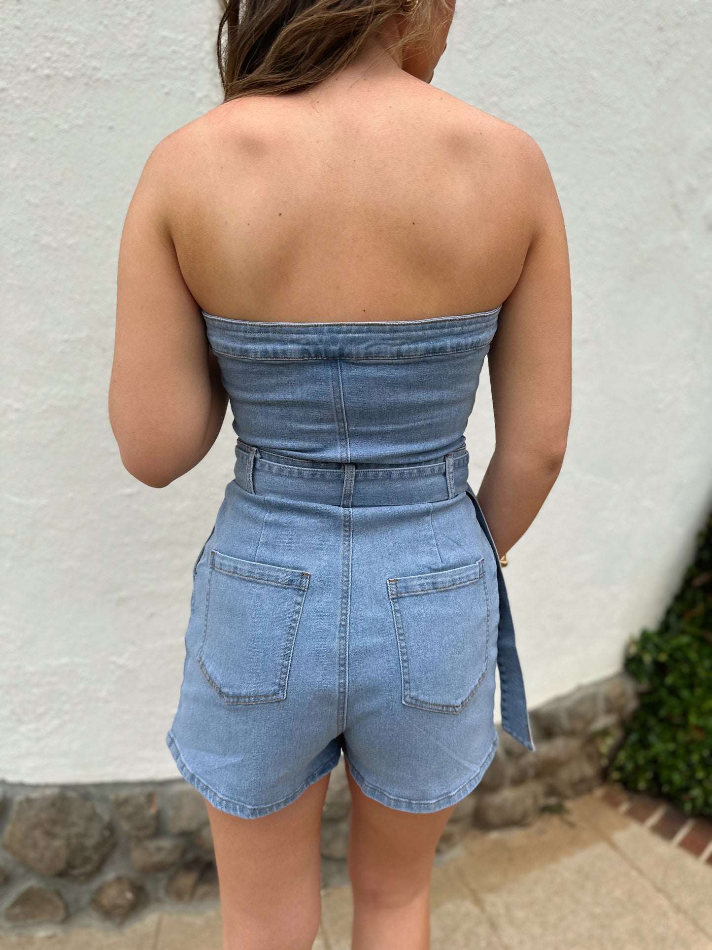 Stella Denim Romper
