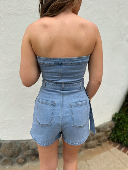 Stella Denim Romper