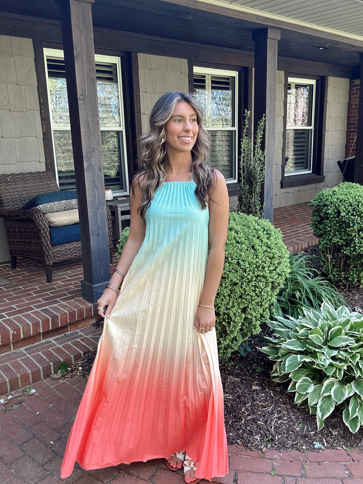 Mira Pleated Maxi