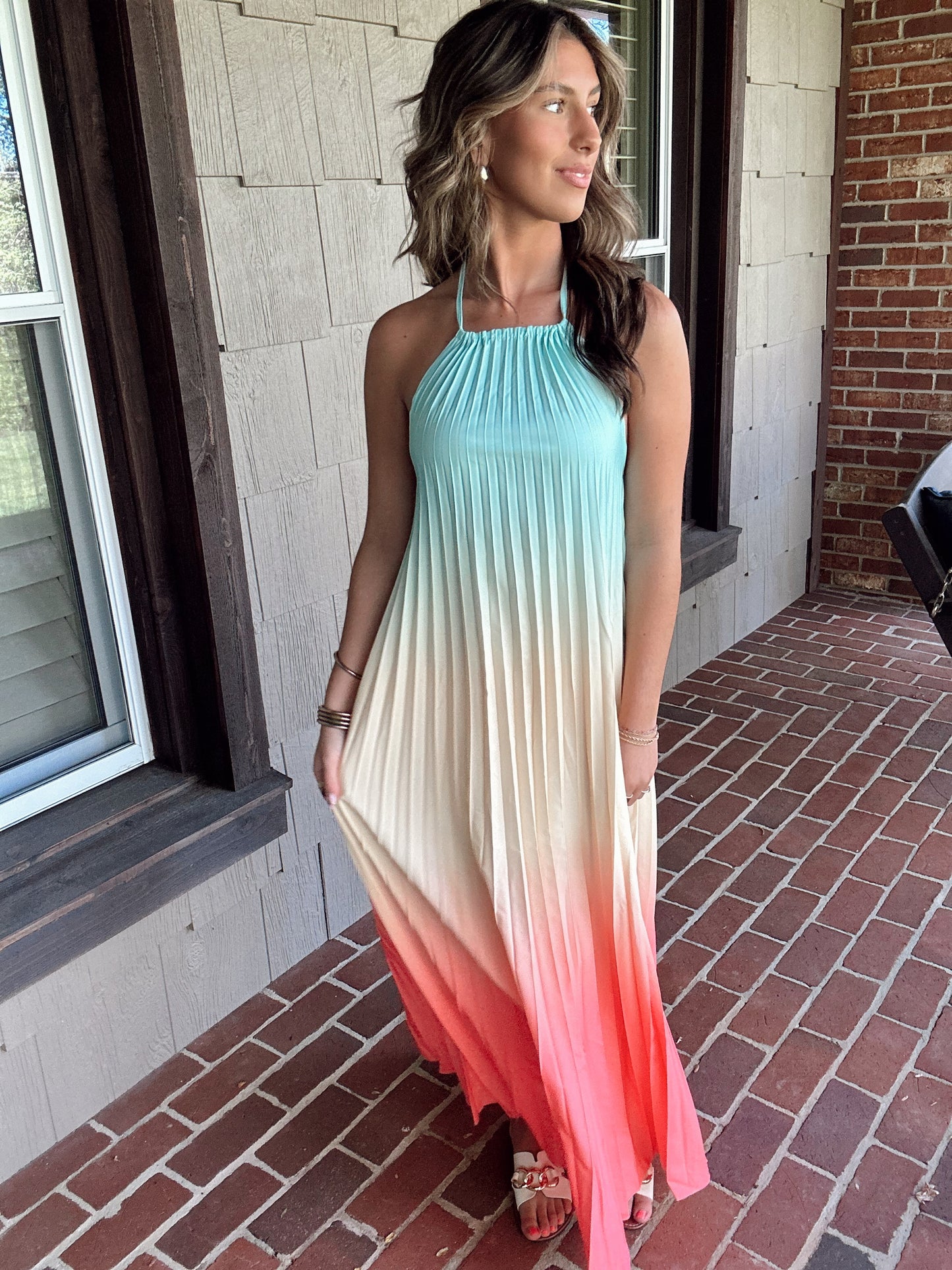 Mira Pleated Maxi