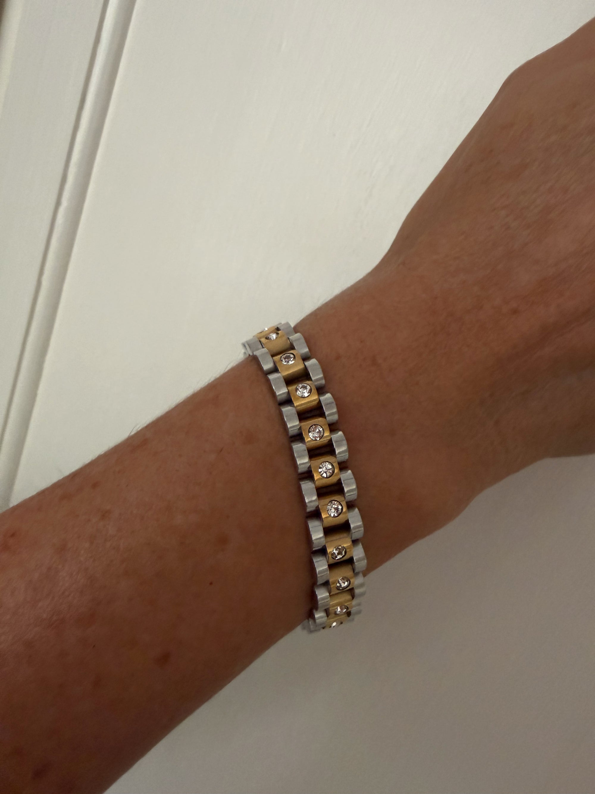 The Luxe Link Diamond Watch Band Bracelet